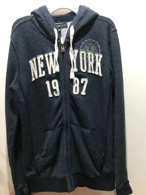 AEROPOSTALE 1987 с капюшоном куртки полный молнии темно-синий молодежный размер XS новый с Ярлыками - Изображение 1 из 3