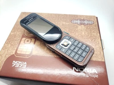 NrMint Condition Boxed Black UNLOCKED Nokia 7373 Swivel Mobile Phone 3UKPOST - Image 1 of 4