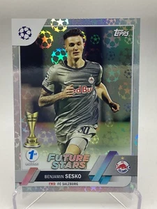 TOPPS UEFA CLUBES COMPETITIONS 2022/23 1a EDICIÓN STARBALL BENJAMIN SESKO - Imagen 1 de 2