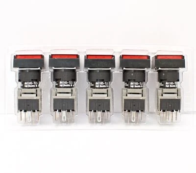 FUJI AH165-TL5R11E3 Red Pushbutton Command Switch 24VDC LED (Pack of 5) - Image 1 of 4