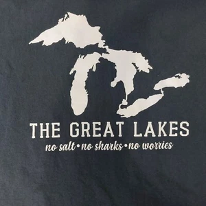 Great Lakes Michigan Maglietta Uomo Umorismo Grafica Novità Divertente Nera 2X - Foto 1 di 9