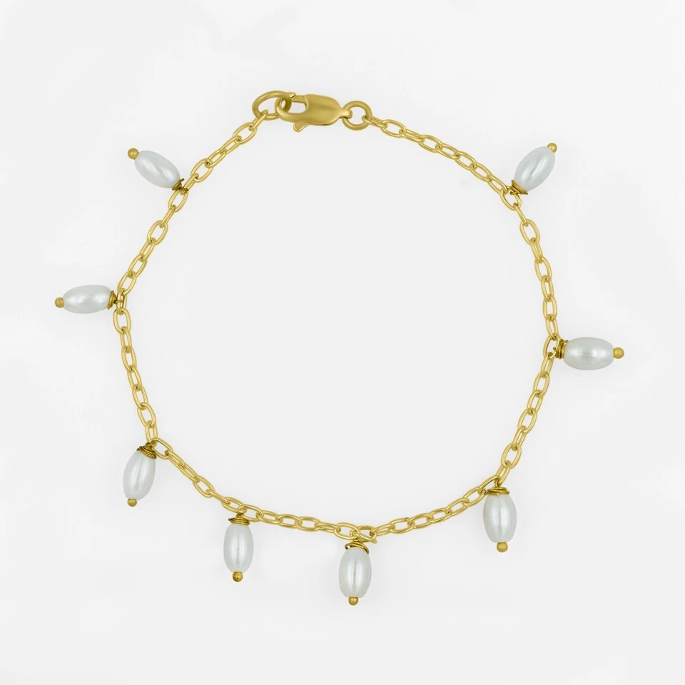 Natürliche Perlenarmband Aus Muschel Für Frauen Freundschaftsband Schmuck - Bild 1 von 3