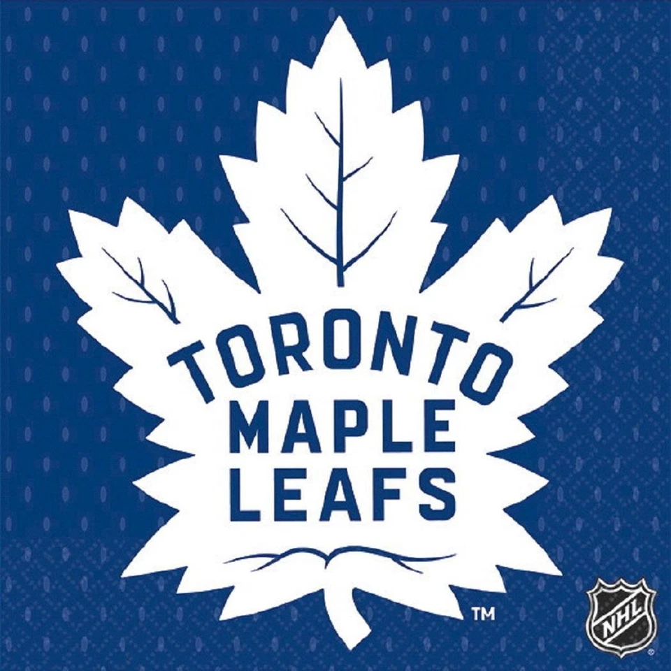 AMSCAN Toronto Maple Leafs NHL Pro Hockey Sports Banquet Party Paper Beverage Napkins