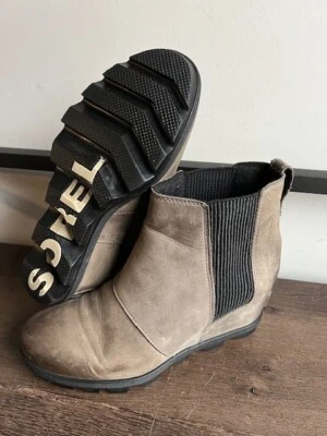 Botín Chelsea Sorel Joan Of Arctic Wedge II para mujer NL3022-052 talla 8,5 Foto 1 de 4