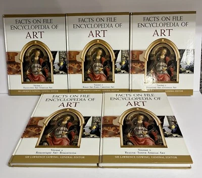 Facts On File Encyclopedia Of  Art  5 Volume Set Sir Lawerence Gowing 2007 - Image 1 of 4