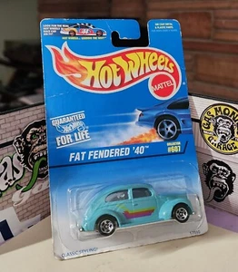 👓Hot Wheels 1997 #607🔥Ford FAT FENDERED '40 Turquesa⭐Ruedas cromadas de 5 radios - Imagen 1 de 7