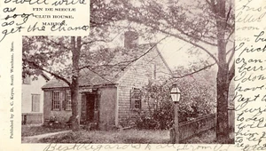 Postcard Antique View of Fin De Siecle House in Marion, MA. K2 - Picture 1 of 2