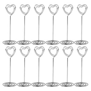  12 Pcs Wedding Clip Holder Table Place Cards Holders Seating Office Menu