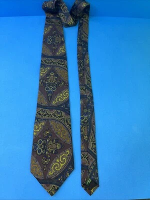 "Corbata Churchill Collection 100 % seda hecha a mano en EE. UU. multicolor 56,5""" Foto 1 de 4