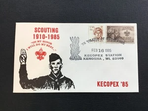 ICOLLECTZONE US Boy Scout KECOPEX Cubierta Jubileo 75 Aniversario (F400) - Imagen 1 de 1