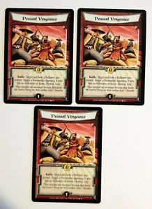 Peasant Vengeance (3) L5R Leyenda de los Cinco Anillos CCG Edición Lotus LE - Imagen 1 de 1