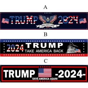 9.8 x 1.6 ft Trump 2024 Flag Trump Yard Sign Take America Back Garden Banner USA - Picture 1 of 13