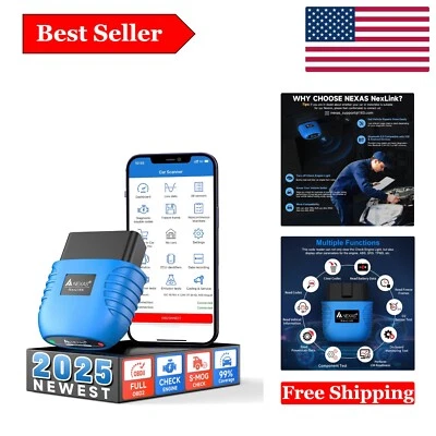 Universal Bluetooth OBD2 Scanner for Cars & Motorcycles Foto 1 de 4