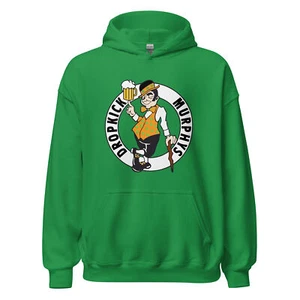 DROPKICK MURPHYS St Patrick's Hoodie Green Heavy Blend Hooded Sweatshirt S-5XL - Picture 1 of 3