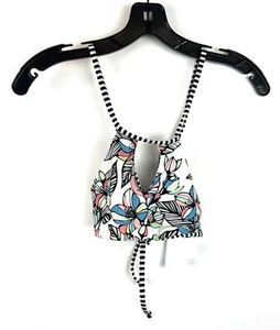 Splendid Girl’s Two Piece Floral/Striped Bikini Swimsuit Set Size 10 - Picture 1 of 4