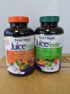 Natrol JuiceFestiv Daily Fruit & Veggie, 240 Capsules - New Out Of Box - Sealed - Picture 1 of 3