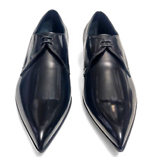 Jimmy Choo Grace Patent Leather Black Lace up Derby Shoes