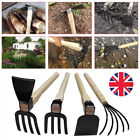 5-Claw Rake with Wooden Handle Mini Hoe and Cultivator Garden Hand Hoe & Tiller