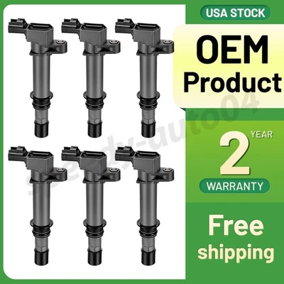 6 Ignition Bobinas Pack UF270 UF297 For 2007 Mitsubishi Raider 3.7L V6 - Image 1 of 4