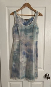 Jigsaw watercolour silk organza dress UK 8 - Picture 1 of 16