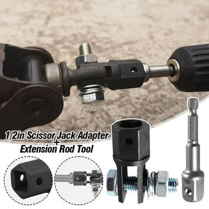 Adaptador de gato de tijera de coche de 1/2 pulgada herramienta de llave de impacto de acero cromado vanadio - Imagen 1 de 14