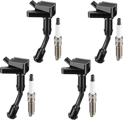 4X Ignition Coil + 4X Spark Plug OEM For 2014-2020 Ford Fusion Escape 1.5L UF735 Foto 1 de 4