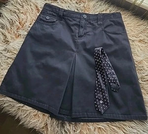 Gap Kids Navy Cotton Uniform Skort and Tie, 14R - Picture 1 of 5