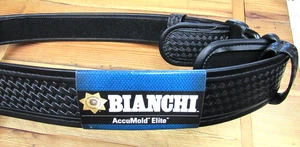 Bianchi Dienstgürtel schwarz 7950 AccuMold Elite 22127 Basketweave NEU - Bild 1 von 4