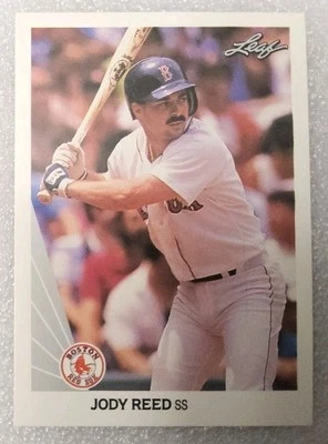 1990 Leaf Baseball Card #150 Jody Reed Boston Red Sox  - Image 1 of 2
