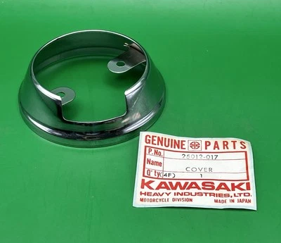 New! Genuine 1972-79 Kawasaki F7 F9 F11 KS125 KE125 Speedometer Trim Cover -JBD - Image 1 of 2