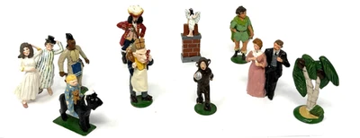 Lote de 10 figuras miniatura de plomo pintadas de colección personajes de Peter Pan Foto 1 de 4