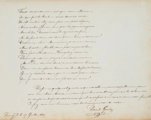 Verse aus Freundschaftsalbum,  1860, Autograph Romantik Unbekannt (19.Jhd) - Foto 1 di 4