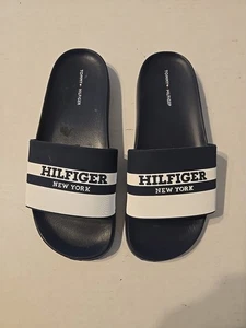 Tommy Hilfiger Size USA 9M Slide Sandals Navy Blue Pre-owned  - Bild 1 von 8