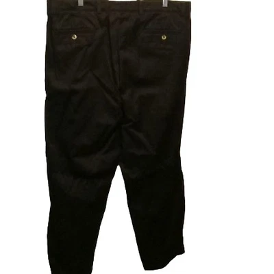 Pantalones informales negros Covington para hombre talla 40 | Pantalones delanteros planos | Envío gratuito Foto 1 de 4