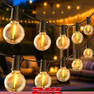 30M 60M LED DE Lichterkette Außen G40 Birnen IP45 Wasserdicht Outdoor Glühbirnen - Bild 1 von 14