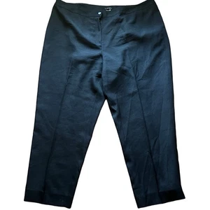 Pantalones de vestir de carrera forrados negros 100 % seda talla 18 TALBOTS Plus  - Imagen 1 de 5