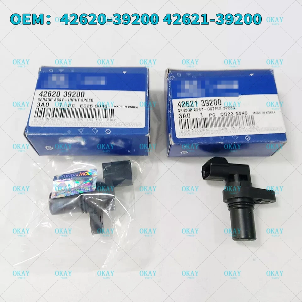Sensor de velocidad de salida de entrada 2 piezas 42620-39200 42621-39200 para Hyundai Kia 2006-2012 Foto 1 de 4
