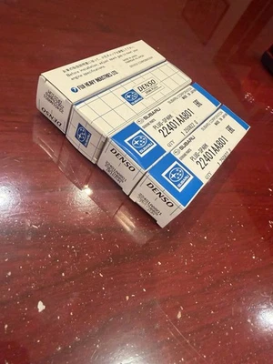 Genuine OEM Subaru Spark Plugs 2013+ BRZ & FR-S ZXE27HBR8 Set of 4 22401AA801 - Image 1 of 4