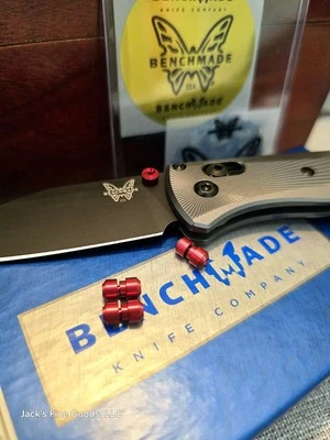 🌟NEW! BENCHMADE "RUBY-RED" THUMBSTUDS FACTORY GENUINE USA! FACTORY CUSTOM 1-SET - Image 1 of 4
