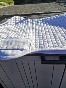Lemieux Full Whit Event Saddle Pad With Slots For Numbers - Picture 1 of 2