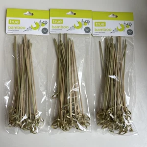 Selecciones de aperitivos True 5334 largas de bambú, paquete de 24 naturales, paquetes de 3. - Imagen 1 de 3