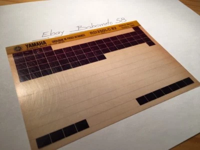 Yamaha RD350LC 1982 4L0 350 Rdlc Micro Enchufe Piezas List Catálogo Microficha - Imagen 1 de 2