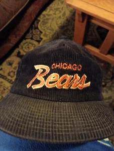 Chicago Bears Vintage Corduroy Zip Back Hat - Picture 1 of 5