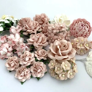 48 Mixed Sizes Large - Small Leaves Paper Flower DIY Kit (TH BL/NU-C122/C) - Picture 1 of 2