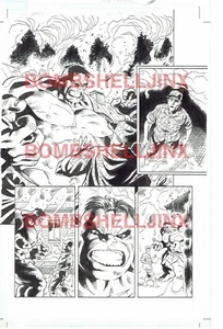 MARVEL NEW AVENGERS FIRELINE AAFES #6 PAGE 14 Original Art By Cliff Richards  - Picture 1 of 1