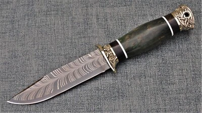 Nazarov Knives Russland san mai DamastStahl JagdMesser Handarbeit HRC62 Лидер - Bild 1 von 4