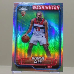 Alexandre Sarr RC 2025 Topps Chrome Basketball #136 Wizards - Picture 1 of 2