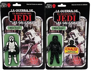 Star Wars Imperial Biker Scout + Shadow biker enamel Pin vintage Kenner ROTJ - Picture 1 of 7