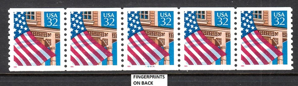 USA PNC SC# 2913 FLAG OVER PORCH 32c SELF ADHESIVE MNH-PL# 44444-F.P. - Image 1 of 1
