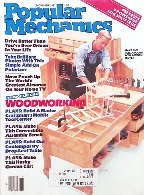 Popular Mechanics Magazine November 1982 Woodworking 16 Page Special Foto 1 de 2
